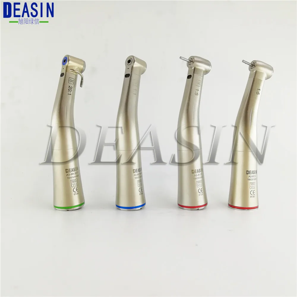 1 pcs  Dental Fiber Optical LED /non fiber optic Contra Angle Low Speed Handpiece 1:1 1:5 20:1