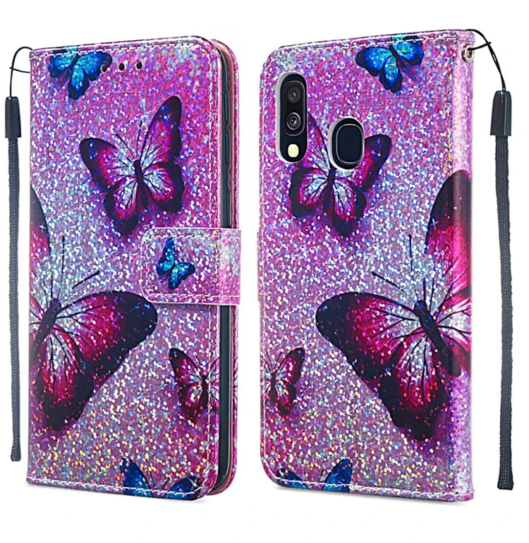 Для samsung Galaxy A40 чехол A405F 3D кожаный флип бумажник для телефона A 40 A405 с держателем