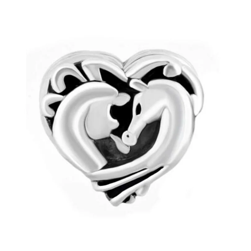 

slide charm Free shipping golden saddle charm beads fit Pandora bracelet
