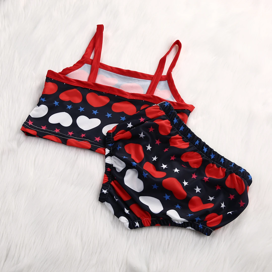 2017 Новые Детские Девочки Двухштучные Купальники Комплекты для девочек Купальный костюм для купания Малыша Плавательная одежда