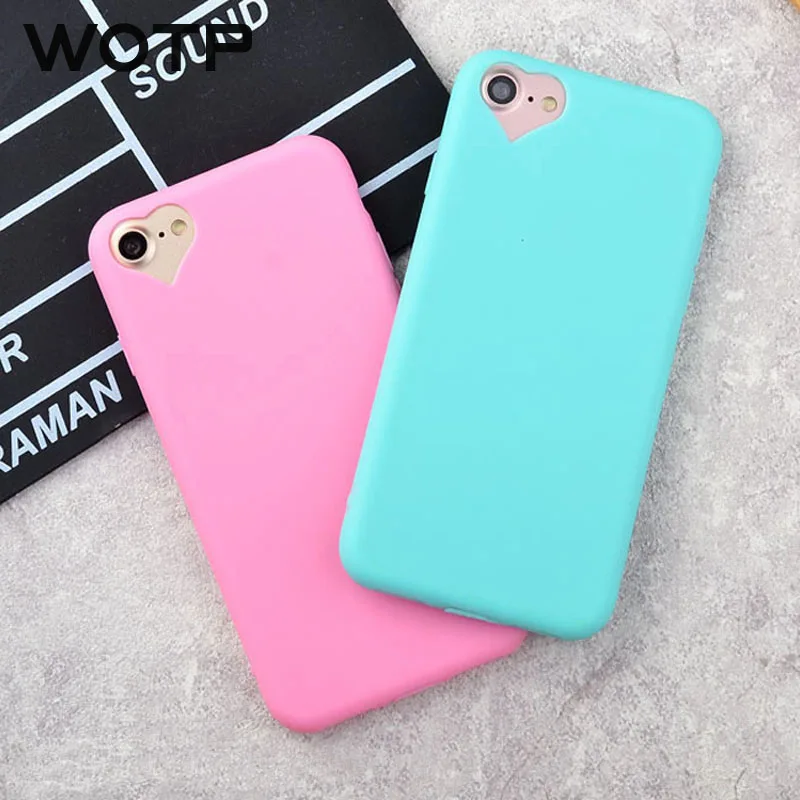 WOTP мягкий чехол для телефона ярких цветов iPhone 5 5S se 6 S 7 8 Plus X милый из