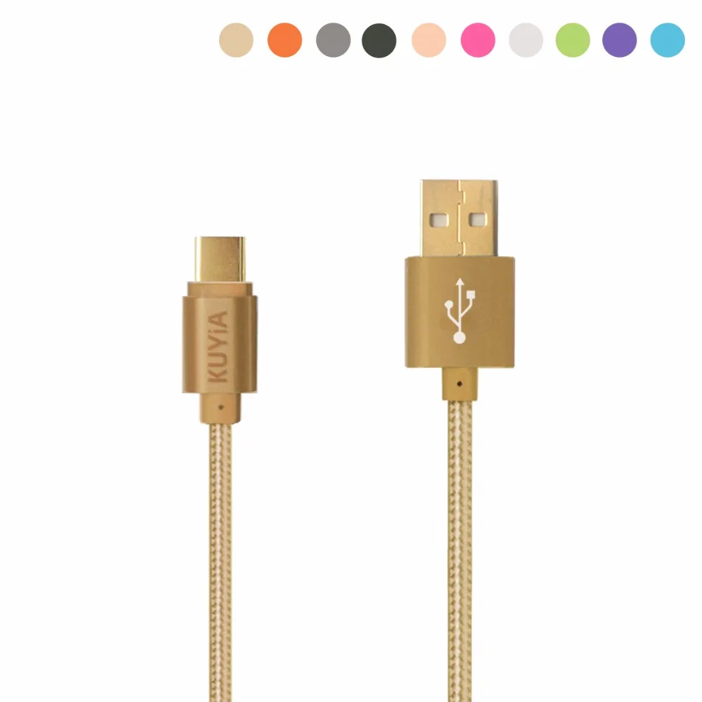 USB кабель Kuyia Type C 3 1 высокоскоростной для быстрой зарядки и передачи данных SONY LG