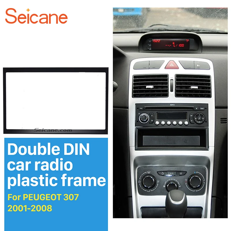 

Автомобильная радиопанель Seicane 2 Din 178*102 мм для 2001-2008 PEUGEOT 307, комплект для крепления на приборную панель, адаптер CD, отделка панели, стерео ауди...