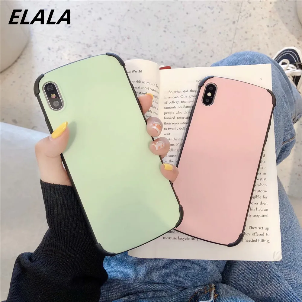 Elala/милый матовый чехол ярких цветов Чехол для iphone 7 невидимый кронштейн мягкий