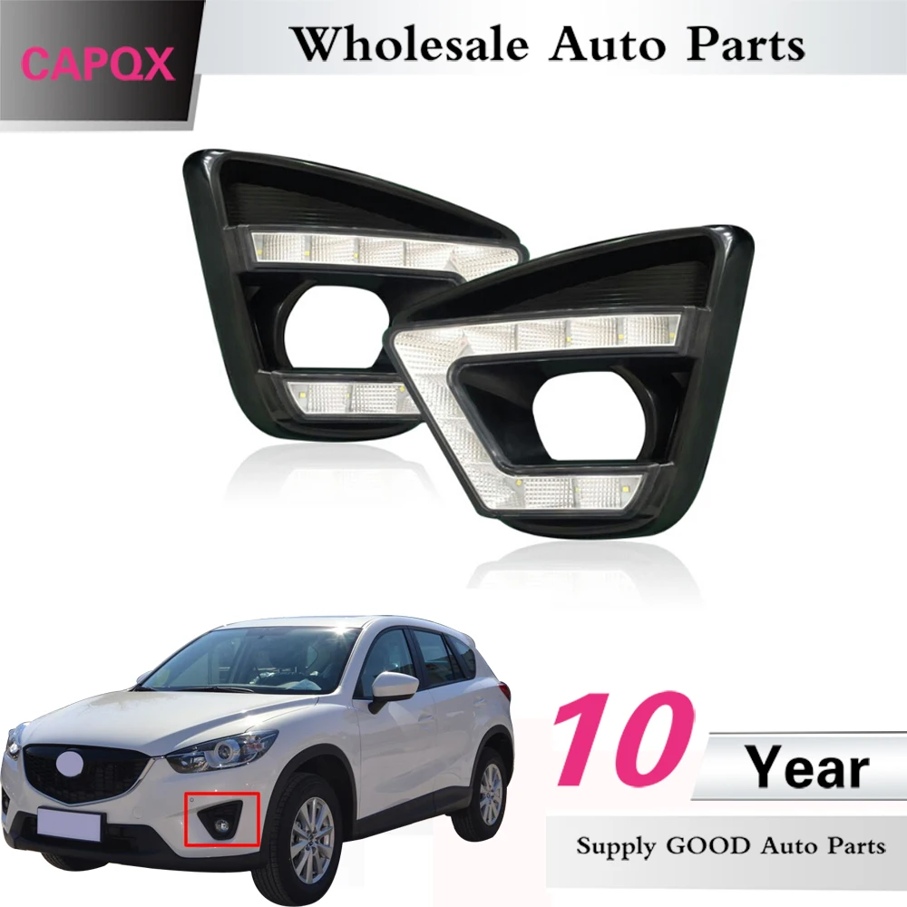 CAPQX 2 шт. для Mazda CX 5 CX5 2012 2013 2014 2015 устанавливаемые передние светодиодные ходовые