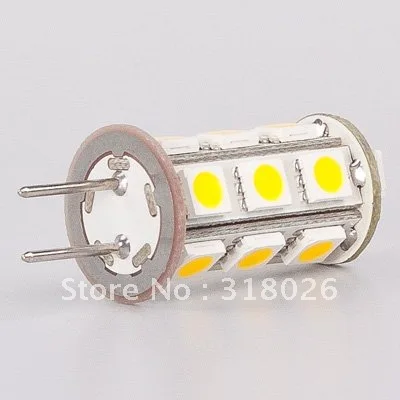 Светодиодная лампа G4 18 светодиодов SMD 5050 3 Вт 12 в пост. Тока/12 Тока/24 Тока 360-396LM 1