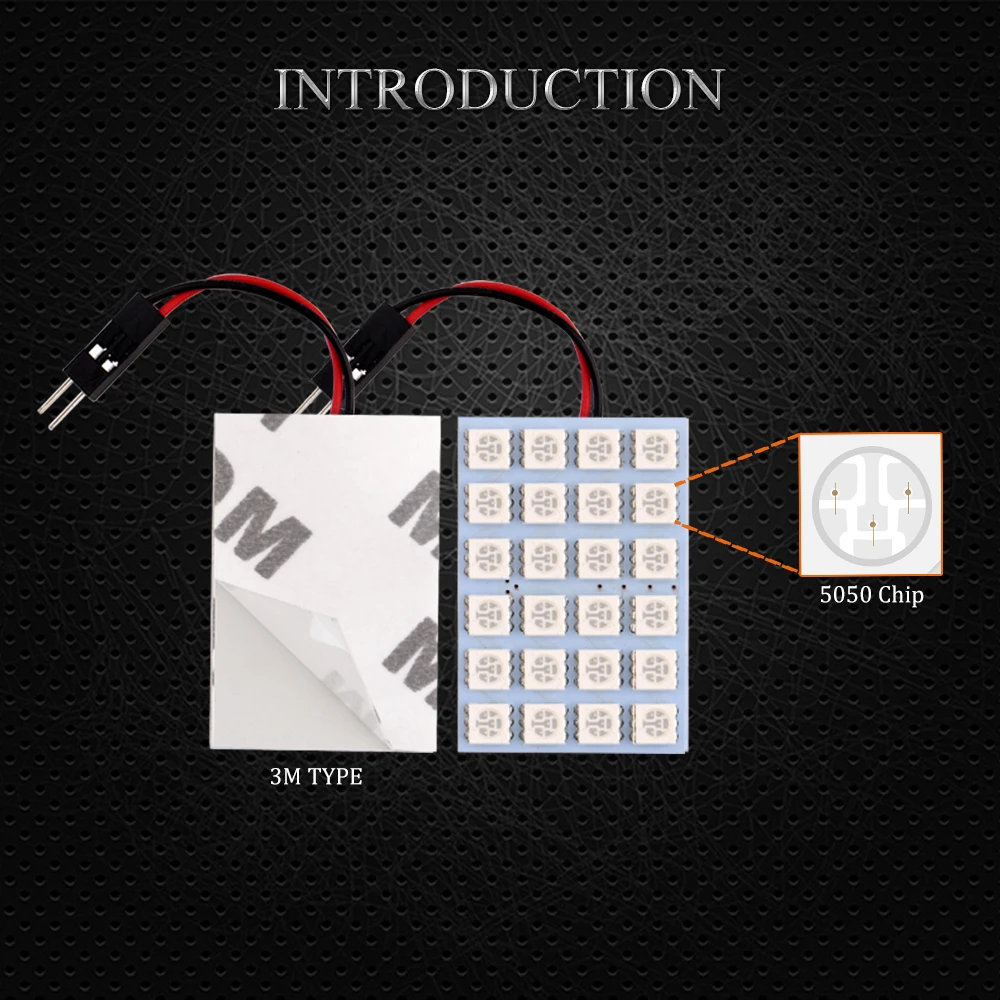 YM E Bright 10 шт. панель белого света 24 SMD 5050 3 чипа светодиодный ная лампа гирлянда
