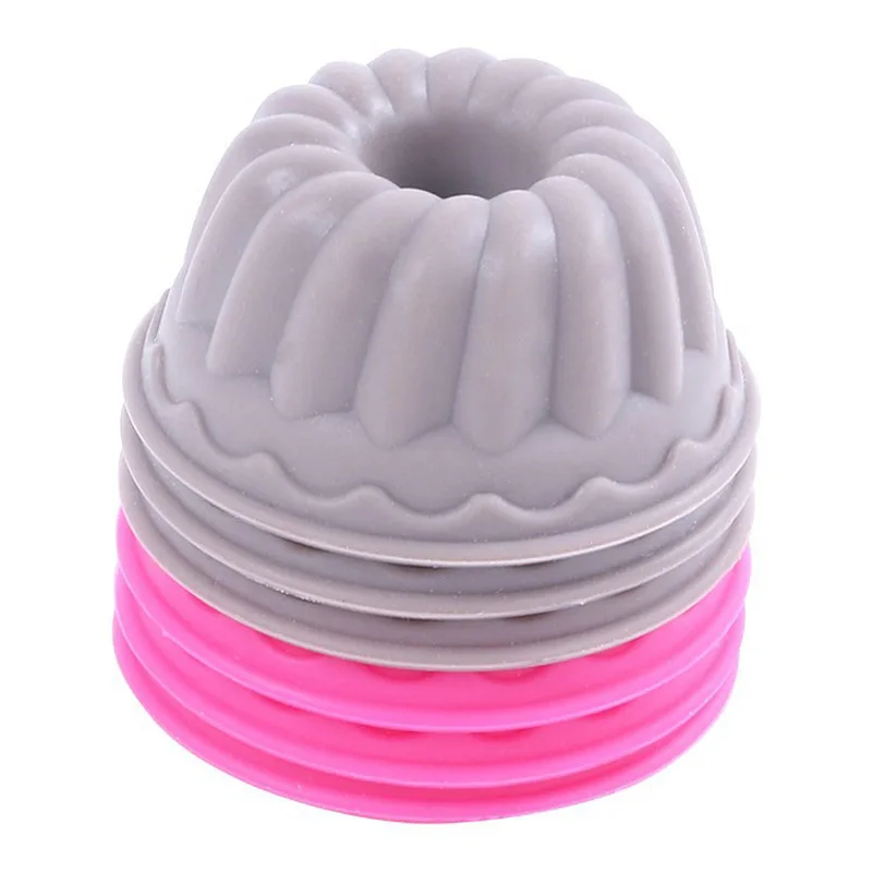 6 шт./лот силиконовые формы для выпечки в виде дымохода форма кексов маффинов