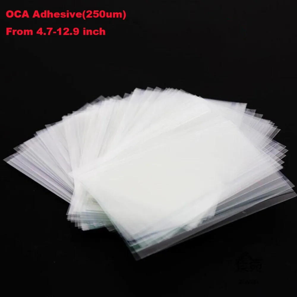 50 шт./лот 4 7 мкм OCA клей для телефона 5 2 8 6 9 12 дюйма Оптический прозрачный