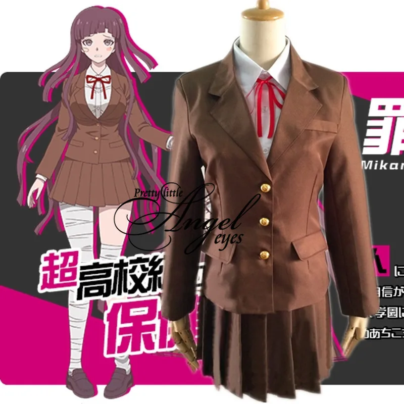 Аниме данганронпа Mikan Tsumiki костюм для костюмированной игры Хэллоуина вечерние