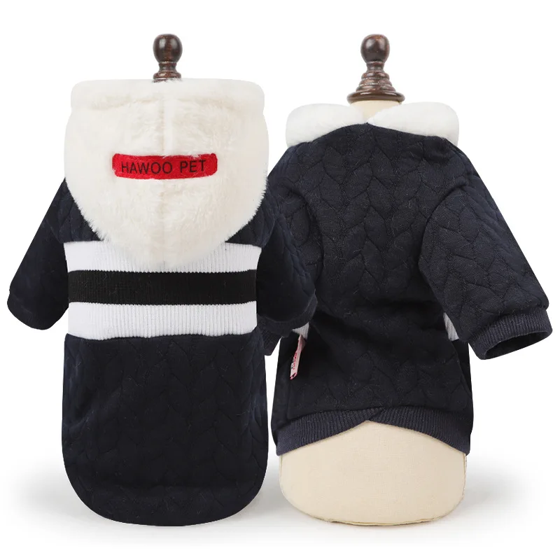 Dog Sweater Knitted Stripe Hoodies Autumn Winter Pet Puppy Clothes for Small Medium Dogs Chihuahua Cat Keep Warm Leisure Apparel |