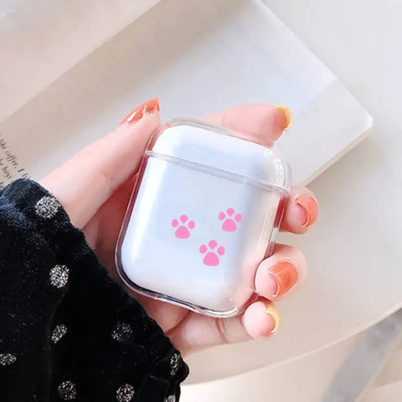 Прозрачный роскошный мягкий чехол для наушников Airpods 1/2 чехол милый мультяшный чехол для наушников для Apple Airpods чехол - Цвет: I000004