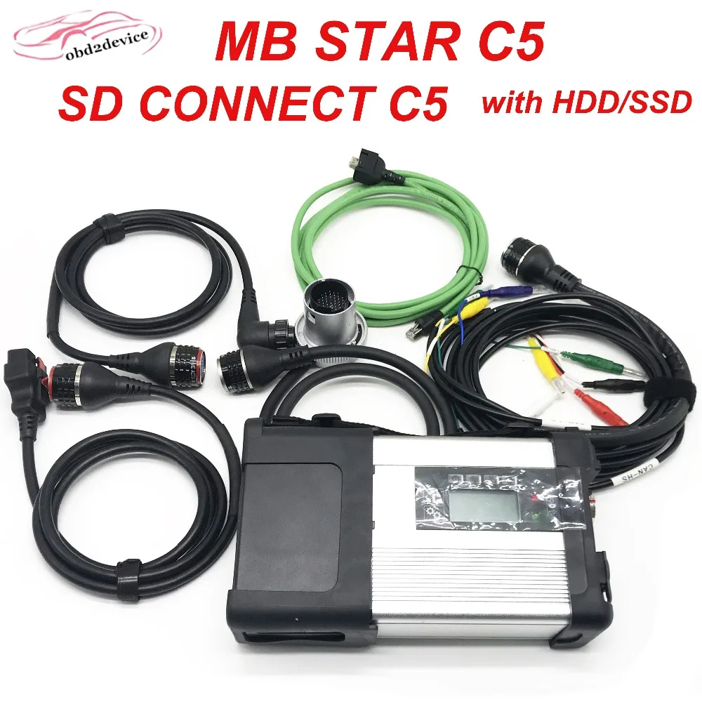 WiFi MB star C5 winds10 version SDConnect C5 MB star car Diagnostic scanner C5 multiplexer hht-win WIS EPC DAS XEnty for Merc-de