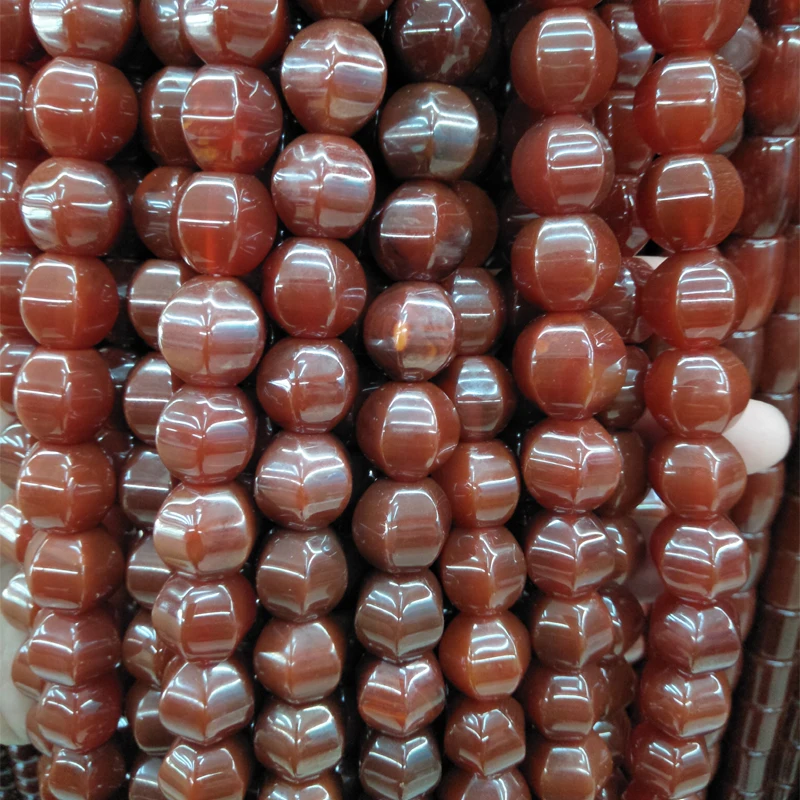 

Lantern Shape Natural Red Agates Stone Beads For Jewelry Making 16mm 15'' DIY Wholesale Loose Stone Beads Necklace Accessories
