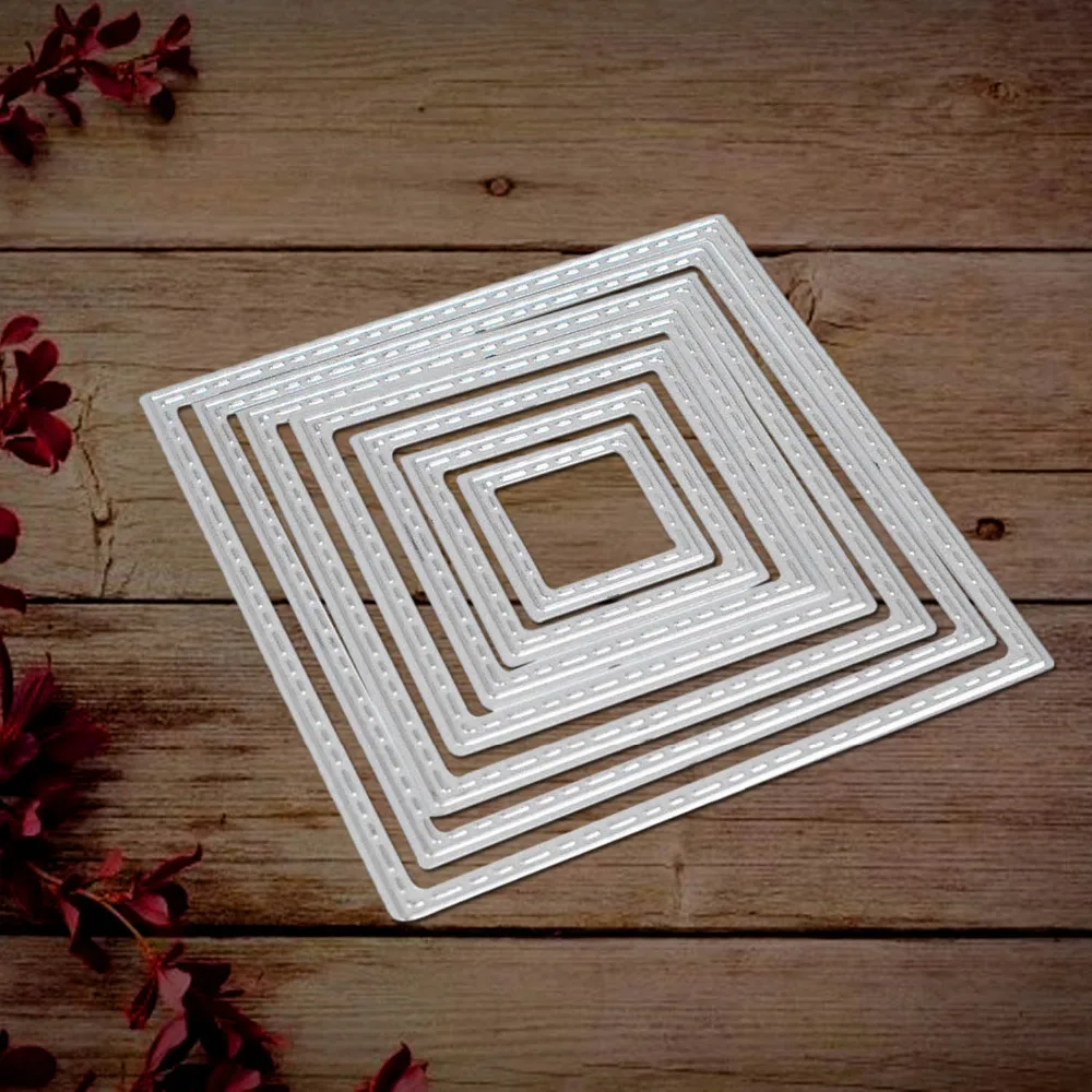 8 разных стилей металлические квадратные штампы из углеродистой стали для