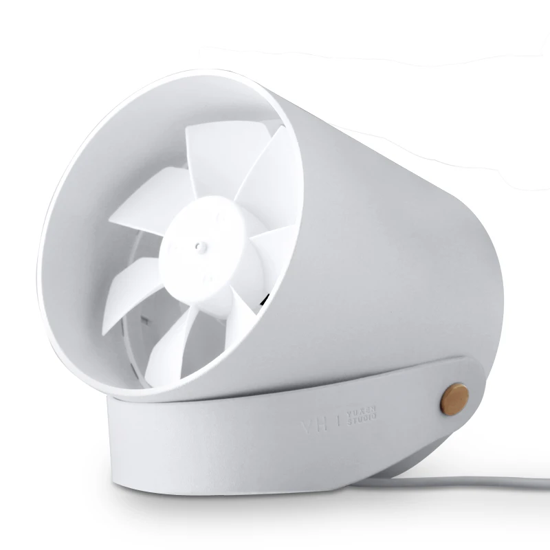 XiaoMi Mijia VH с двойным лезвием, бесшумный вентилятор, низкий уровень шума, сенсорный переключатель и второе регулируемое снаряжение, вентилятор для питья, офиса, путешествий - Комплект: white