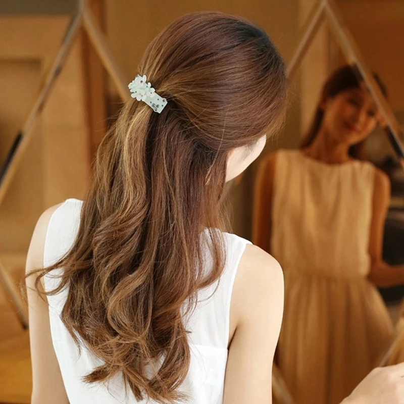 Модная импортная акриловая заколка для волос ювелирная и верхняя папка