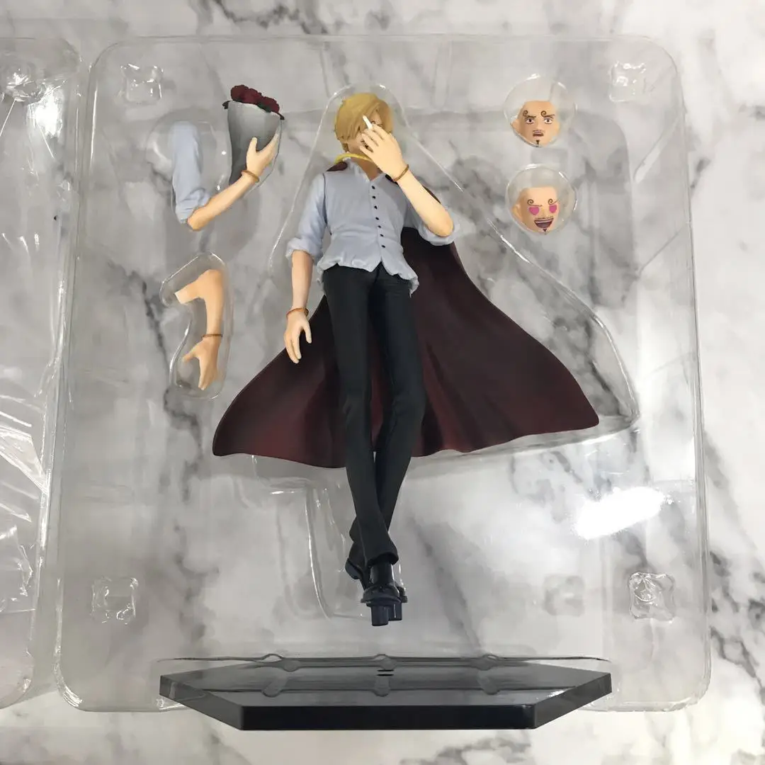 

17cm One Piece Anime ZERO Vinsmoke Sanji Cake Island Rose Proposing Ver Model PVC Collection Figure Toys