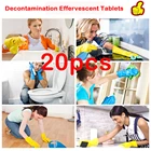 20 шт., многофункциональный шипучий спрей для очистки окон и лобового стекла автомобиля