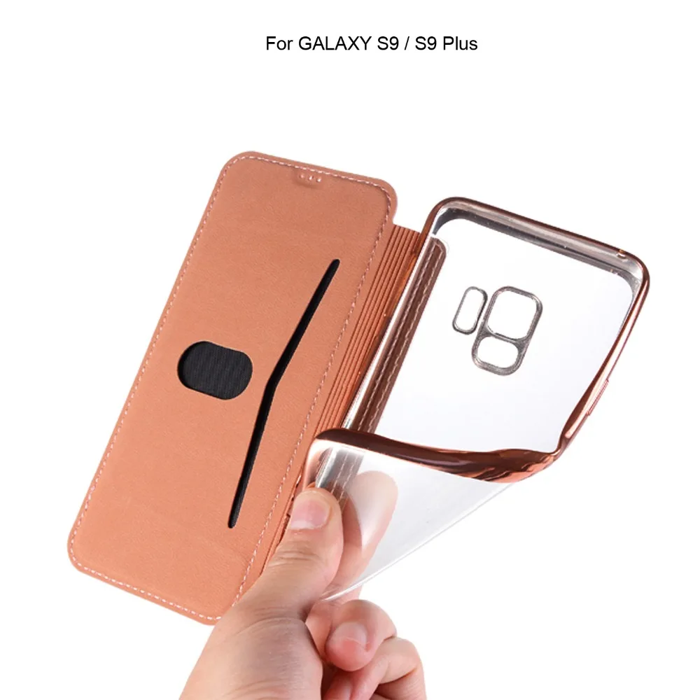 Чехол для Samsung Galaxy S10 роскошный блестящий кожаный чехол с откидной крышкой S8 S9 Plus E