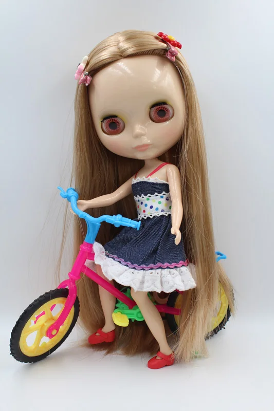 Free Shipping big discount RBL-280DIY Nude Blyth doll birthday gift for girl 4colour big eyes dolls with beautiful Hair cute toy