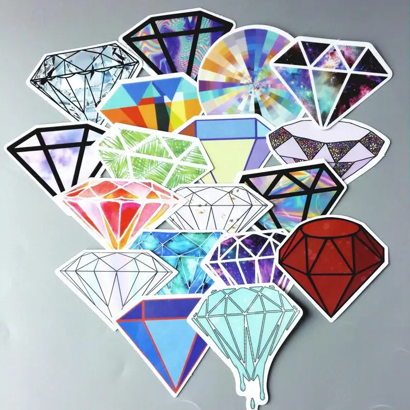 18 шт./лот крутые 3D Алмазные Наклейки с граффити брендовые для чемоданов
