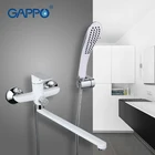 Gappo белая Душевая система, Набор смесителей, Латунная Поверхность, окрашенная распылением, кран для ванной, насадка для душа, смеситель для ванны, водопад g2248