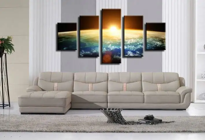 5 панелей бесплатная доставка хит продаж Современный домашний декор для стен