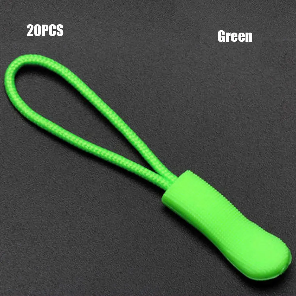 Green Высокое качество 10 шт. молния тянет замена молнии шнур DIY нейлоновая катушка молния одежда рюкзак застежки-молнии для шитья одежды рюкзак - Цвет: Green