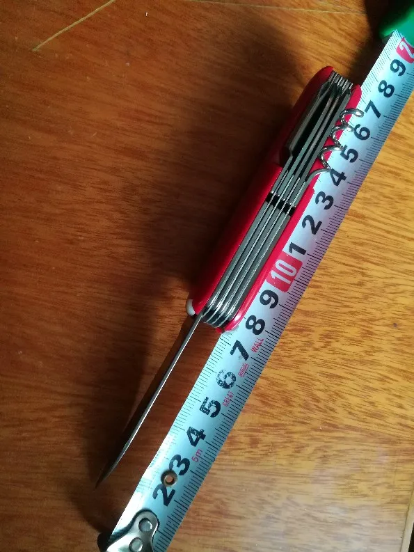 Красный карманный нож из нержавеющей стали 91 мм многофункциональные складные