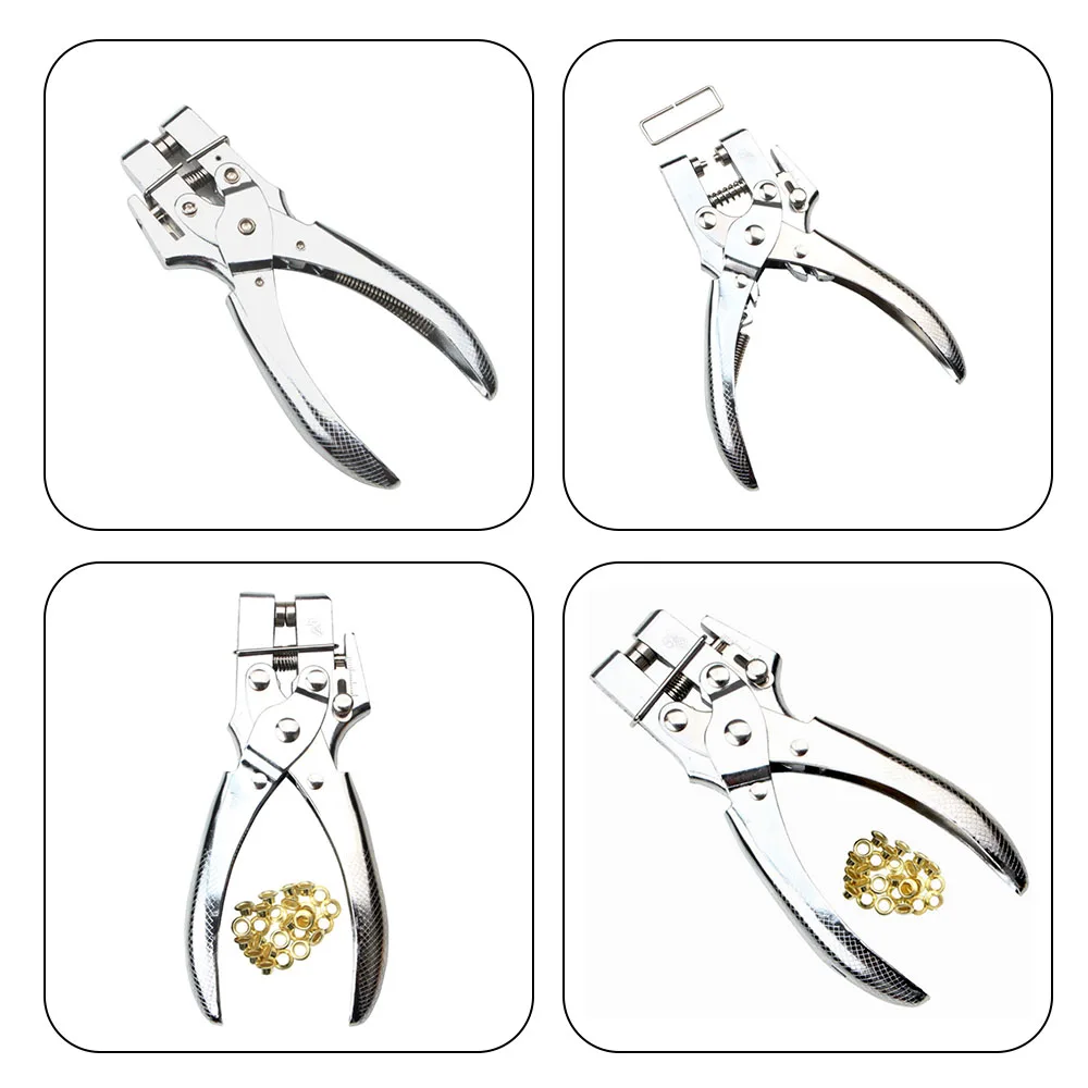 

3mm Multifunction Eyelets Setting Plier Punching Hole Maker Fastener Press Eyelet Setter Cloth Snap Hand Tool