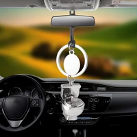 car pendant automobile decoration charm closestool auto interior rear view mirror hanging ornaments funny weird gift car styling