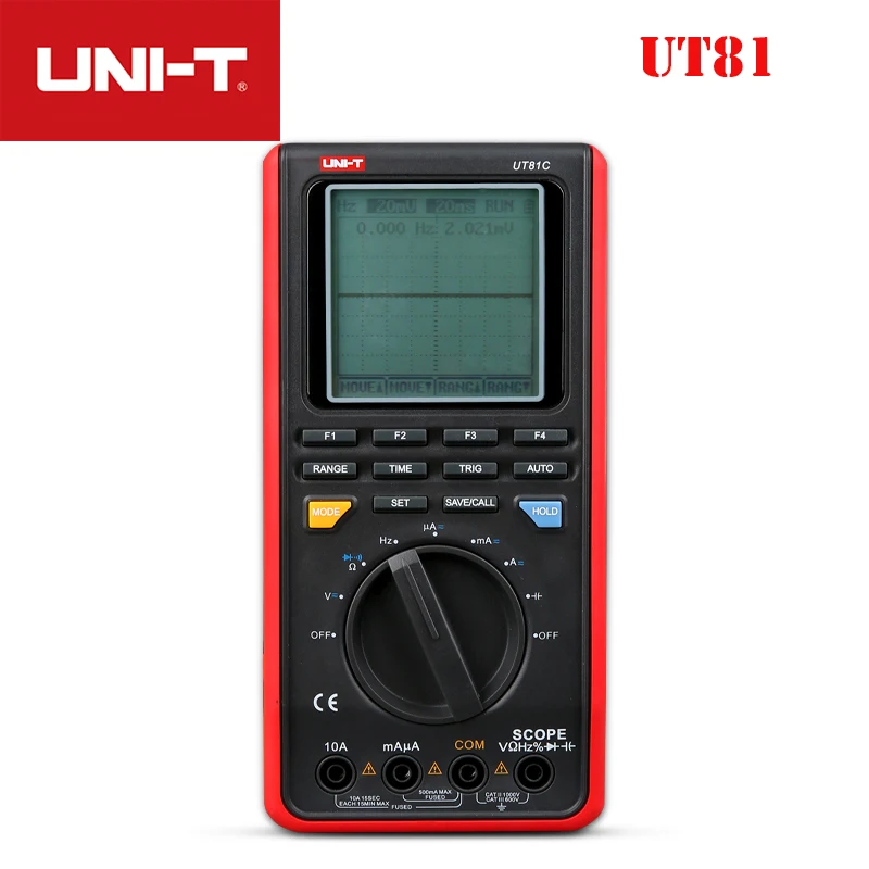 UNI T UT81B/UT81C цифровой мультиметр осциллограф образец в реальном времени AC/DC USB ЖК