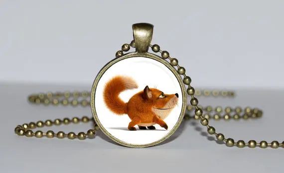 Кулон в стиле стимпанк ручной работы из фильма Веселая Красная Лиса 1 шт./лот