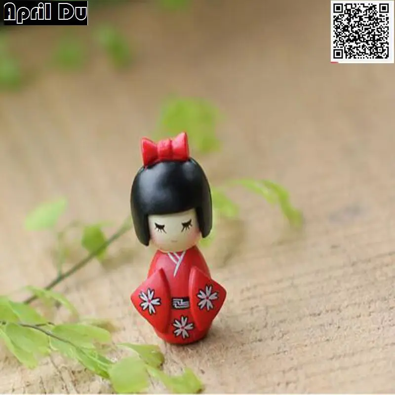 20 шт. новые милые японские полимерные Мини куклы Kokeshi для девочек размер 1 8x1x2 5