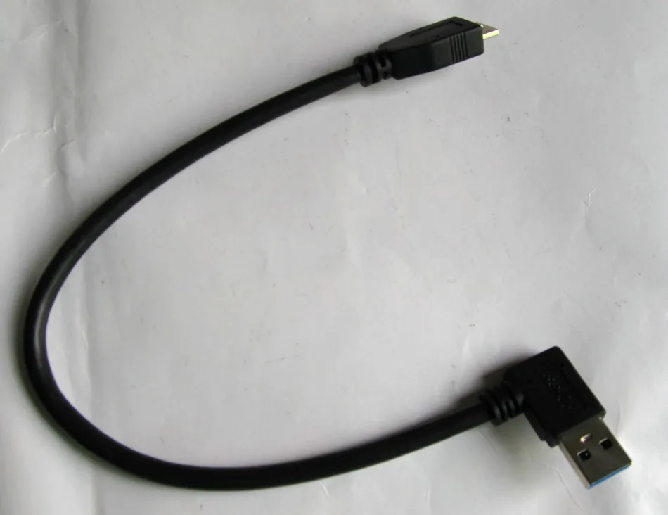 Кабель переходник micro 3 0 b male USB A Male шт. адаптер под прямым углом 90 градусов