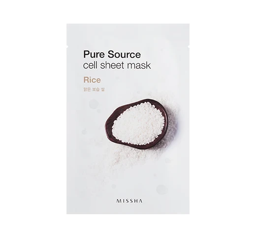 MISSHA Pure Source Cell Sheet Mask Face Skin Care Facial Mask Hydrating Anti Aging Whitening Acne Treatment Mask Korea Cosmetics