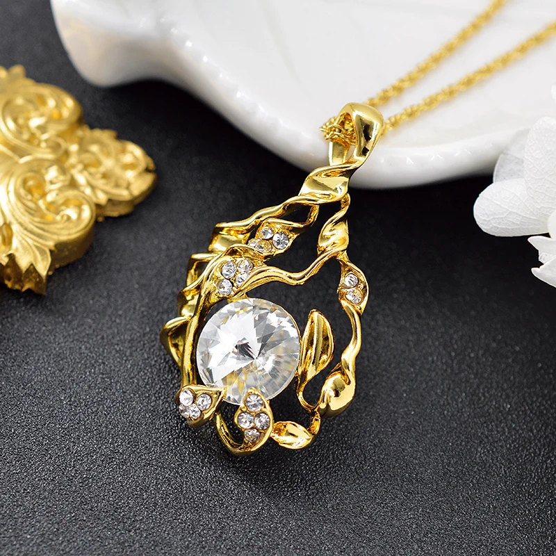 Ювелирные изделия Sunny Jewelry Dubai для женщин колье серьги кулон кубический цирконий