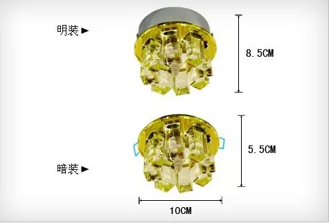 Colorpai оптовая продажа 2017 3 Вт светодиодные входные огни Современная короткая