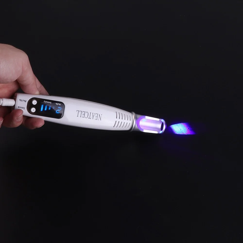 Blue light Picosecond лазерная ручка Светотерапия для удаления тату шрам моль веснушки Темный прибор для удаления пятен уход за кожей красота устройство опрятный - Цвет: Blue light