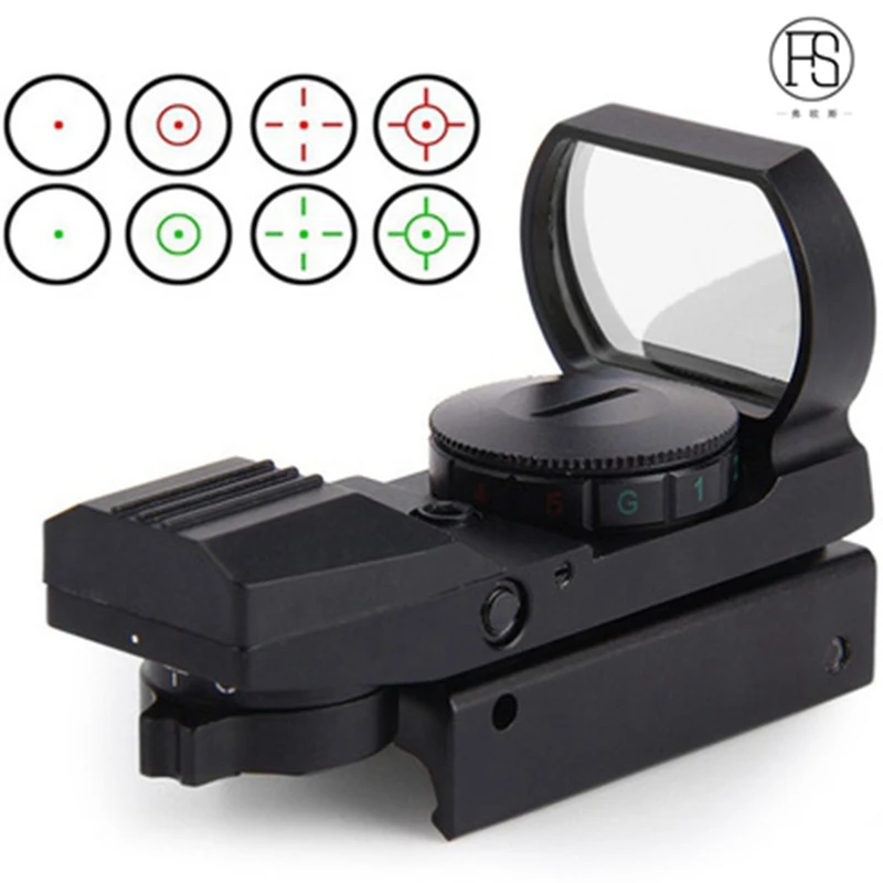 

Military Shooting Tactical Hunting Optics Holographic Sight Reflex 4 Reticle Airsoft Red Dot Sight Rifle Scope 11mm/20mm Rail