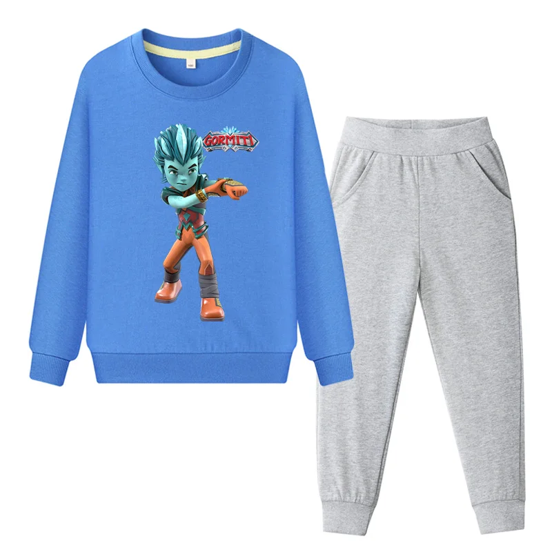 New Gormiti Game Cartoon Clothing Sets For Kids Spring Autumn Tracksuits Children Clothes Coat+Pant Suit Boy Girls TZ105 | Детская