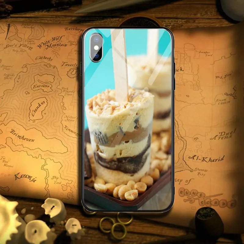 Для iPhone 5 5s se X XR XS Max 8 7 6 S Plus в виде ракушки сумки закаленное стекло мобильный