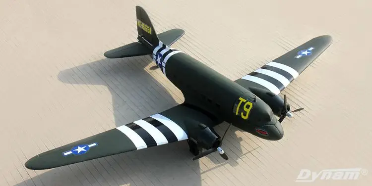 C47SKYBUS skytrain dynam 1,47 метров PNP EPO RC самолет