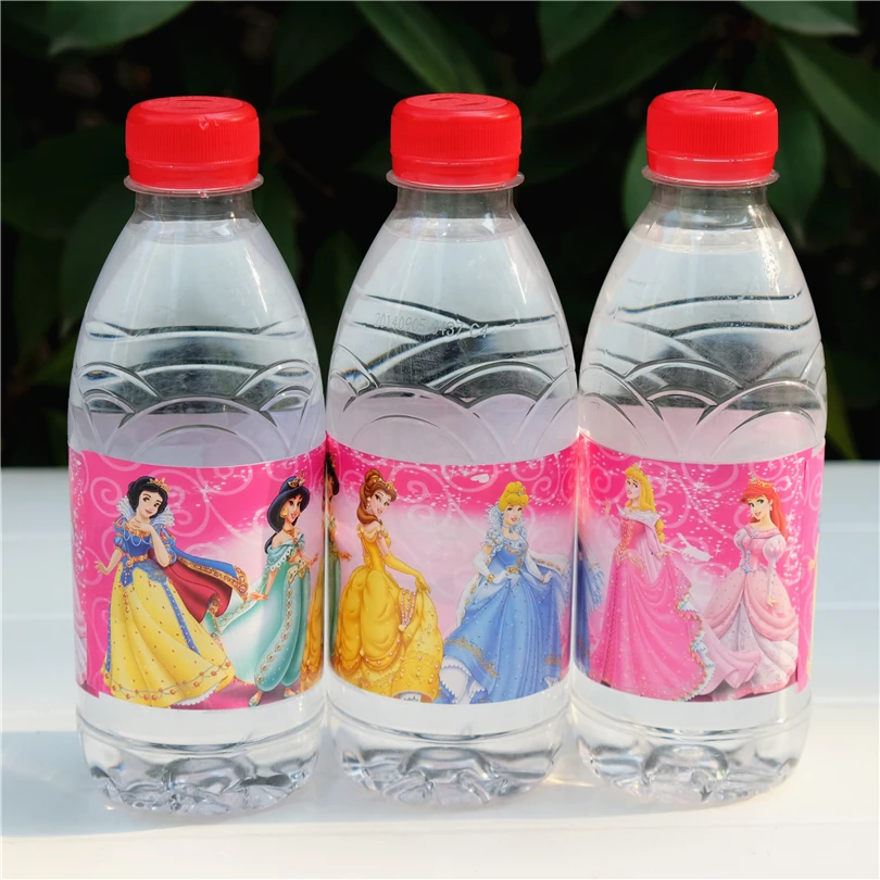 12 шт. бутылка для воды с изображением принцессы Золушки красавицы и чудовища