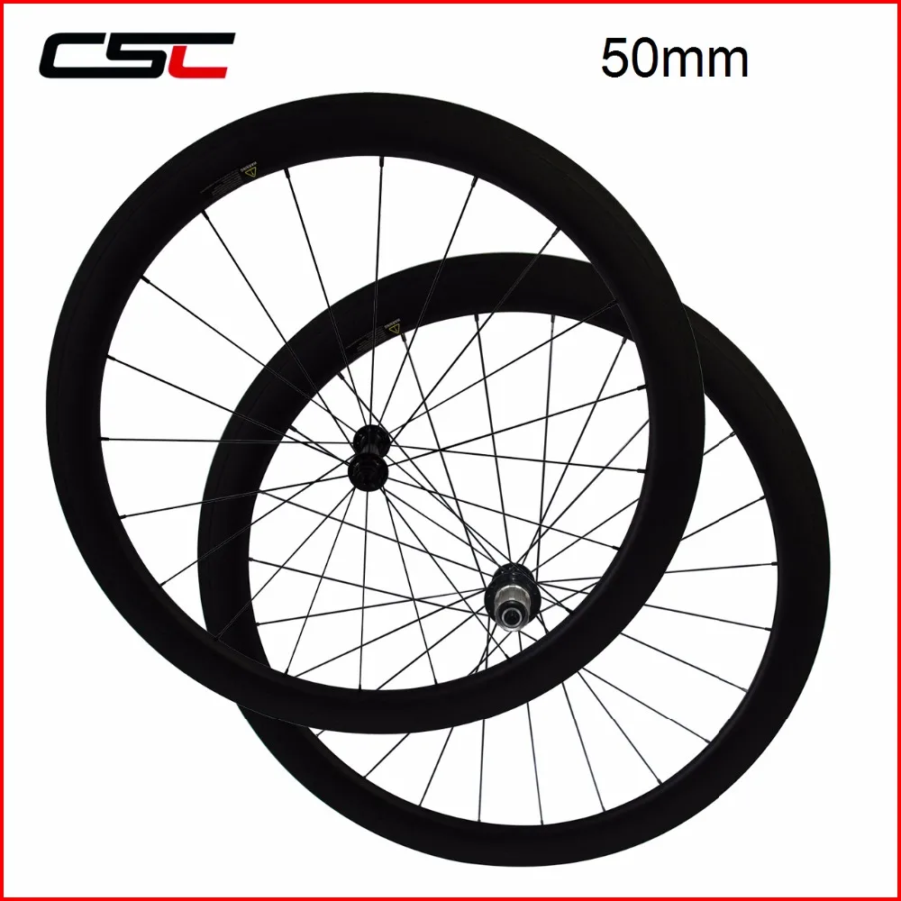 Комплект колес для велосипеда из углеродного волокна бескамерный без внешних