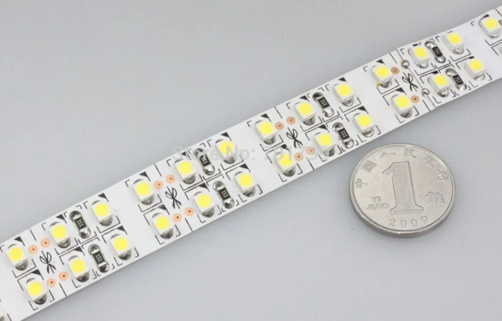 5 м 240 светодиодов/м двухрядный IP33 3528 SMD 24В гибкий свет белый/теплый