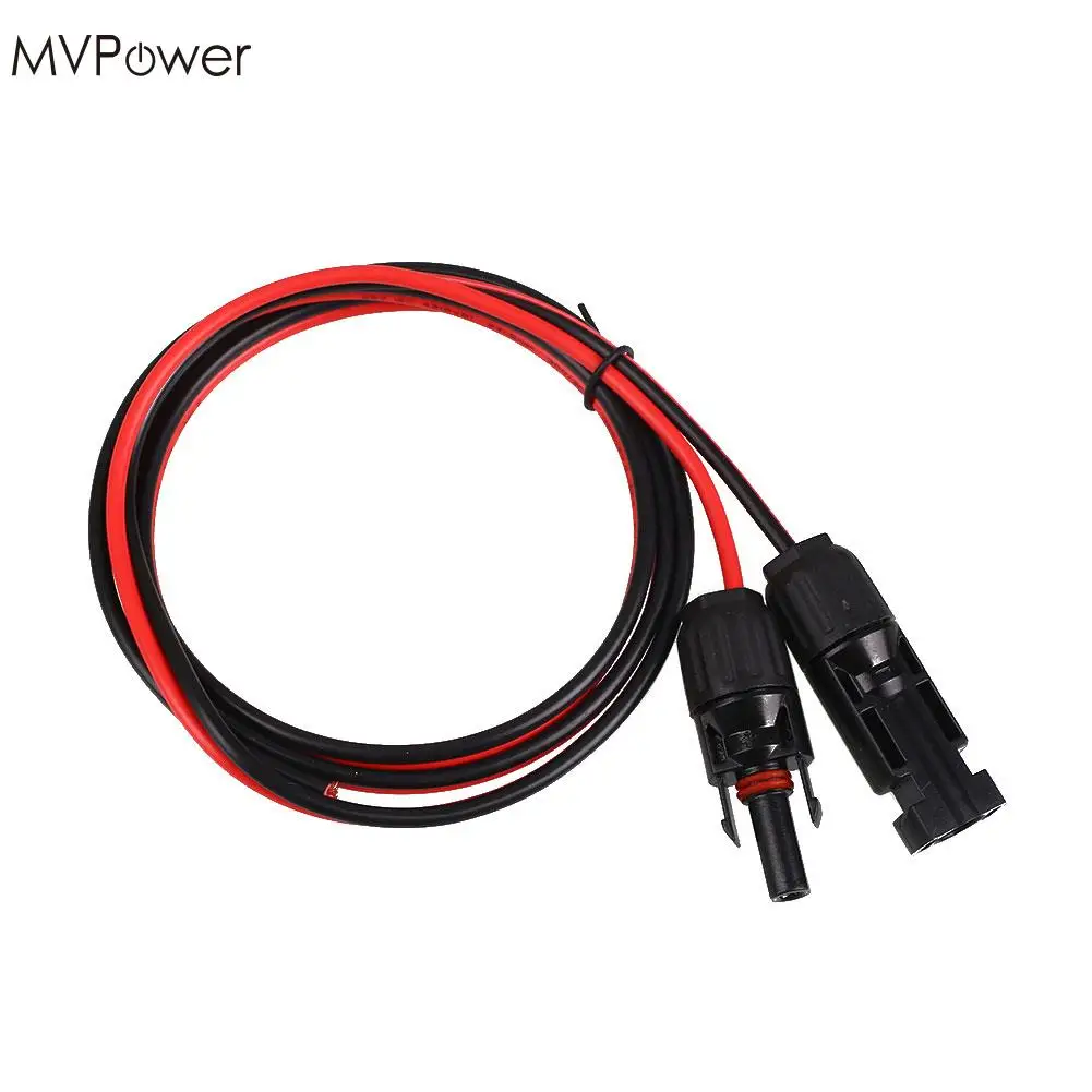 Mvpower 1.2 м Панели солнечные удлинитель Провода шнур с MC4 разъёмом AWG Портативный