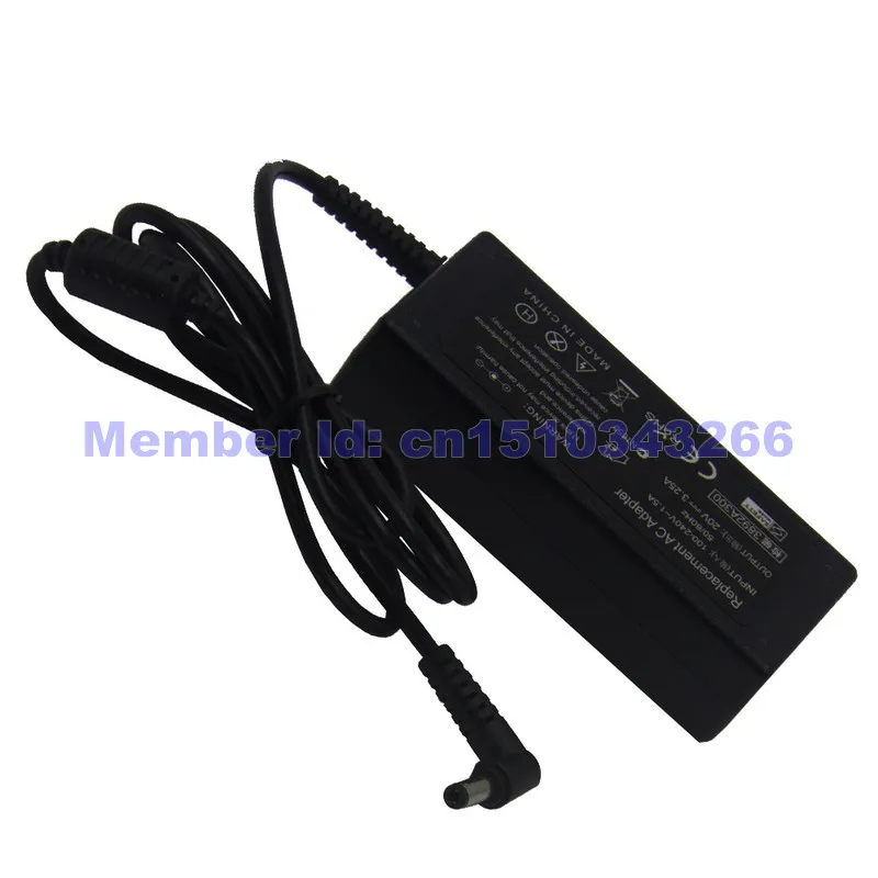 Замена для Lenovo 20V 3.25A 5 5*2 MM 65W U510 U550 V460 Y330 Y460 Y470 Y560 Z360 Z370 Z380 Z460 Z465 | Компьютеры и офис