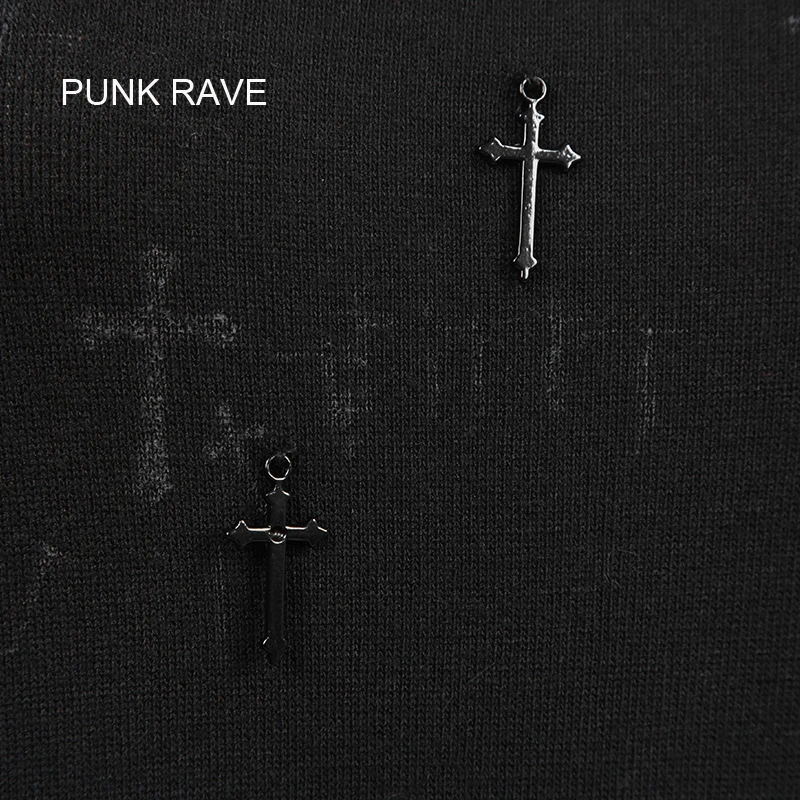 Женский длинный кардиган в стиле панк черная футболка рок свободный размер PT025|tee